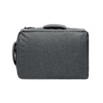 15" Laptop-Rucksack Grau, Rückansicht