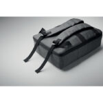 15" Laptop-Rucksack Grau, Detailaufnahme des Materials