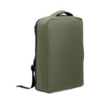 15" Laptop-Rucksack Gruen als Werbeartikel mit Logodruck