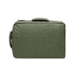 15" Laptop-Rucksack Gruen, Rückansicht