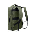 15" Laptop-Rucksack Gruen, geöffnet dargestellt