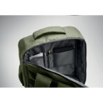 15" Laptop-Rucksack Gruen von oben