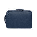15" Laptop-Rucksack Blau, Rückansicht