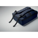 15" Laptop-Rucksack Blau, Detailaufnahme des Materials