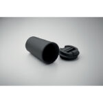 Doppelwandiger Becher 350 ml Schwarz, Detailaufnahme des Materials