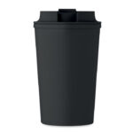 Doppelwandiger Becher 350 ml Schwarz von oben
