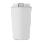 Doppelwandiger Becher 350 ml Weiß von oben