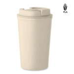 Doppelwandiger Becher 350 ml Braun als Werbeartikel mit Logodruck
