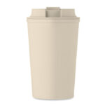 Doppelwandiger Becher 350 ml Braun von oben