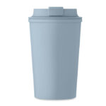 Doppelwandiger Becher 350 ml Blau, Seitenansicht