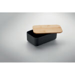 Lunchbox PLA Mais 1000ml Schwarz, Detailaufnahme des Materials