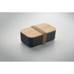 Lunchbox PLA Mais 1000ml Schwarz, Seitenansicht