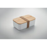 Lunchbox PLA Mais 1000ml Weiß, Seitenansicht