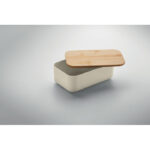 Lunchbox PLA Mais 1000ml Braun, Detailaufnahme des Materials