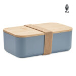 Lunchbox PLA Mais 1000ml Blau als Werbeartikel mit Logodruck