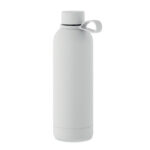 Doppelwandige Flasche 500 ml Weiß als Werbeartikel mit Logodruck