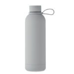 Doppelwandige Flasche 500 ml Grau von oben