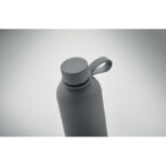 Doppelwandige Flasche 500 ml Grau, Detailaufnahme des Materials