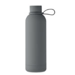 Doppelwandige Flasche 500 ml Grau von oben