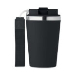 Doppelwandiger Trinkbecher 350 Schwarz von oben