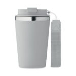 Doppelwandiger Trinkbecher 350 Grau, Seitenansicht
