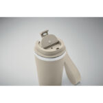 Doppelwandiger Trinkbecher 350 Braun, Detailaufnahme des Materials