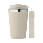 Doppelwandiger Trinkbecher 350 Braun von oben