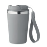 Doppelwandiger Trinkbecher 350 Grau als Werbeartikel mit Logodruck