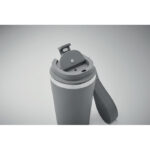 Doppelwandiger Trinkbecher 350 Grau, Detailaufnahme des Materials
