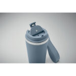 Doppelwandiger Trinkbecher 350 Blau, Detailaufnahme des Materials