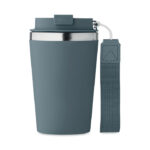 Doppelwandiger Trinkbecher 350 Blau, Seitenansicht