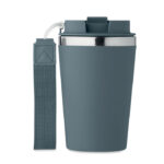 Doppelwandiger Trinkbecher 350 Blau von oben