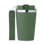 Doppelwandiger Trinkbecher 350 Gruen von oben
