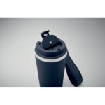Doppelwandiger Trinkbecher 350 Blau, Detailaufnahme des Materials