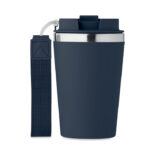 Doppelwandiger Trinkbecher 350 Blau von oben
