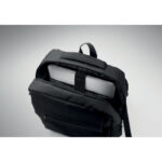 15" Laptop-Rucksack Schwarz, Detailaufnahme des Materials