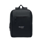 15" Laptop-Rucksack Schwarz mit markiertem Druckbereich für Ihr Logo