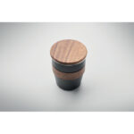 Einwandiger Becher 350 ml Schwarz, Detailaufnahme des Materials