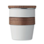 Einwandiger Becher 350 ml Weiß von oben