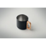 Doppelwandiger Becher 350 ml Schwarz, Detailaufnahme des Materials