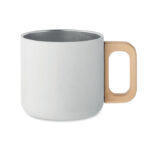 Doppelwandiger Becher 350 ml Weiß als Werbeartikel mit Logodruck