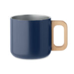 Doppelwandiger Becher 350 ml Blau als Werbeartikel mit Logodruck