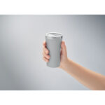 Doppelwandiger Trinkbecher 160 Grau, Detailaufnahme des Materials