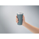 Doppelwandiger Trinkbecher 160 Blau, Detailaufnahme des Materials