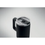 Doppelwandiger Trinkbecher Schwarz, Detailaufnahme des Materials