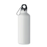 Doppelwandige Flasche 500 ml Weiß als Werbeartikel mit Logodruck