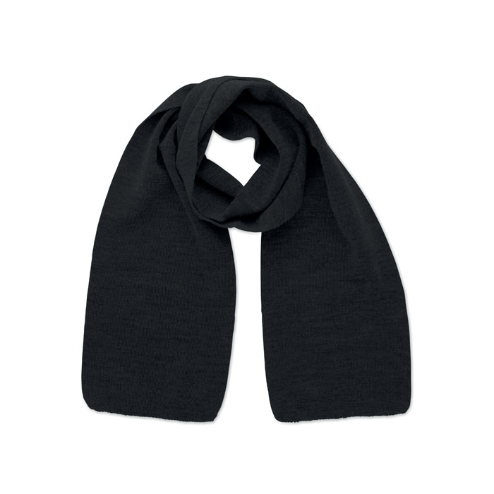 Winterschal aus recyceltem RPET-Polyester als Werbeartikel mit Logo