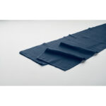 Schal RPET-Polyester Blau, Detailaufnahme des Materials