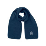 Schal RPET-Polyester Blau mit markiertem Druckbereich für Ihr Logo