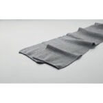Schal RPET-Polyester Grau, Detailaufnahme des Materials